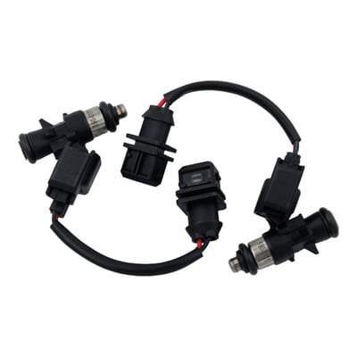 S&S fuel injectors offer high quality and excellent value high performance fuel injectors for Harley Davidson® V-Twin engines. Each injector is individually tested and flow-matched dynamically to within ±1% of listed specifications. 
- Optimized spray pattern for each application 
- Sold in sets of 2 injectors 
- Each injector is dynamically flow tested 
- Exact OEM style fitment 
- For OEM replacement to high performance applications depending on state of engine tune. 
Note: Fuel injectors must be able to provide the flow required for the maximum horsepower the engine is capable of producing. Too small injector may cause the engine to run lean, which may cause engine damage. A too large fuel injector will not improve horsepower or torque but may provide issues with idling, running rich, tuning and possible engine or catalytic converter damage. 