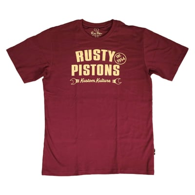 Do you love the smell of gasoline? Do you like old good carburetors? Listen to the old times music, live in the style of the culture of the first half of the 20th century and want to wear just like these crazy goodfellas and gals want to vary and wear "different" clothing. Welcome to Rusty Pistons! This t-shirt is made of 100% premium cotton and has a modern, slim-fit cut and a round ribbed neckline that feels smooth on your skin. The t-shirt features a print on the chest of a cool design. The sleeve ends and bottom hem have double seams for extra strength. The Rusty Pistons t-shirt is the perfect choice for any occasion, whether you are hitting the road, hanging out with friends or relaxing at home.