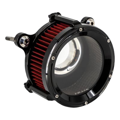 This variant of the Assault Charge Air Cleaner is designed for the newest generation of Milwaukee-Eight models, including 24 to 25 FL platforms and the 25 Softail. With updated fitment for the latest factory intake setup, this system brings timeless Trask styling and proven airflow gains to the newest M8 engines.

A magnetic snap-in velocity stack, oversized filter, and a billet backing plate with a concealed integrated breather system combine to deliver reliable, high-volume airflow. Dyno testing continues to show roughly 8 horsepower gains over stock intakes, proving its efficiency across the entire M8 lineup.

For riders building the newest models, this intake offers a clean fit, strong flow numbers, and the performance advantage the Assault line is known for.

Rain sock included in the box. Please check packaging thoroughly.