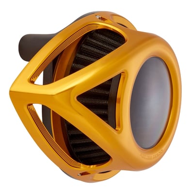 Gold anodized finish. The teardrop is a timeless design but this Clear Tear is a different variation that boosts the dusty classic to the next level for a contemporary fresh start. Equipped with a radius shaped polycarbonate window in the forged and CNC machined aluminum cage. Complete with the Ness patented hidden breather back plate technology for the cleanest look possible.
Note: These kits do not include oil reservoir!