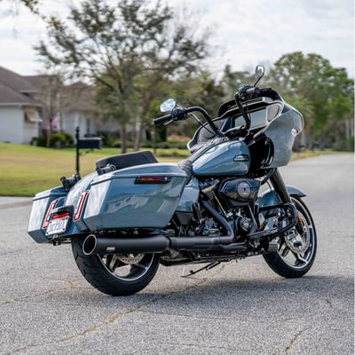 Not homologated. This is a stainless steel racing only slip-on muffler. The Track Series is designed and built by Dr. Jekill & Mr. Hyde and built for riders that want pure, powerful sound and uncompromised maximum performance. Perfect to compliment custom engine builds for those seeking power without legal limitations. No Smartbox intervention for regulatory control but still comes with three 'push of a button' electronically valve-adjustable sound modes, from open (loud/racing) to closed (cruising). Built in the EU with European parts with the same high-end craftsmanship that is synonym with Dr. Jekill & Mr. Hyde. 
- Three electronically adjustable sound modes, from open to closed 
- No Smartbox intervention for regulatory control 
- Built for uncompromised power 
- Optimal exhaust flow and reduced back pressure 
- 4.5" diameter muffler with 'Track Series' emblem 
- Throaty sound with reduced high frequencies 
- Premium European materials and a precision fit 
- All end caps have four mounting holes, allowing them to be installed in four positions with 90-degree rotation 
- Built in the EU 
- Matte black Ceramic coated with with a black Slash Cut end cap 
- Designed to fit the OEM head pipes and OEM mounting brackets. Includes a blind-plug that closes the header when the left crossover pipe is removed from the header. For model years where required (21-up) it is possible to connect the O2 sensor to the blind-plug to prevent error messages 