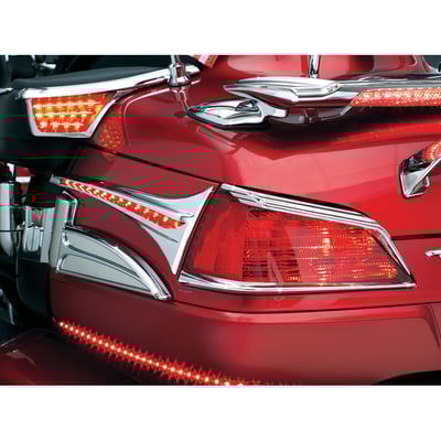 Enhance rear/side visibility while customizing your trunk with these great looking lighted accents featuring L.E.D. running lights & turn signals. Designed to work as a standalone unit on the first generation GL1800