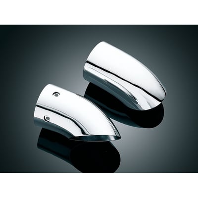 The sleek Turndown exhaust extension tips give your GL1800's exhaust a smooth, finished appearance. Beautiful chrome and sturdy steel construction will provide years of trouble-free service. They quickly and easily replace the stock exhaust tips, no modification required!