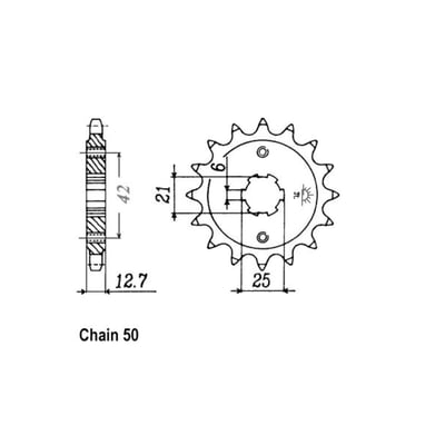 JT steel front sprockets are manufactured using Japanese SCM420 Chromoly or C49 high carbon steel. Accurately machined with the tightest of tolerances to guarantee a perfect fit and chain alignment. Fully heat treated 