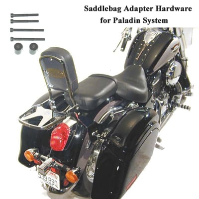 Extra Long Mounting Bolts and Bushings to be used in addition to the 8082308 Paladin® Mount Kit. This kit will enable you to use the Cruiseliner™ Saddlebags with the Paladin® Integrated Back Rest/Luggage Rack System.