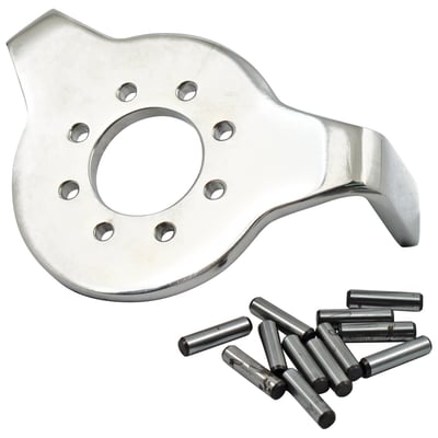 Installs below lower fork stem bearing