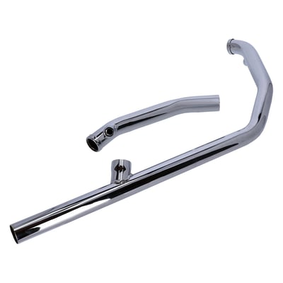 Popular classic conversion. Takes all mufflers with stock 1-3/4" inlet. Heatshield front 906457, front lower 902392, rear 903537. 
Note: Heatshields must be ordered separately when required.