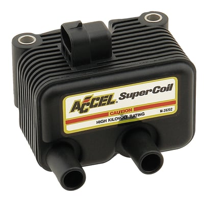 12V. with 0.5 Ohm primary resistance. Single fire, carburated models. Direct replacement OEM style upgrade for the stock coil, with an approximate 45% higher voltage when compared to the stock coil.