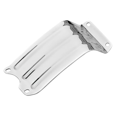 Steel construction. 
Engine protector that guards the underside of your crankcase from rocks or sidewalks. 
Bolt-on installation. 
OEM replacement reference 24490-36 (404-36). 