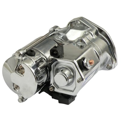 Comes in 1.4 kW which is identical to standard, so it's compatible with the stock battery. Comes with gear reduction system which will allow this starter to turn-over and start engines your stock starter is not able to.