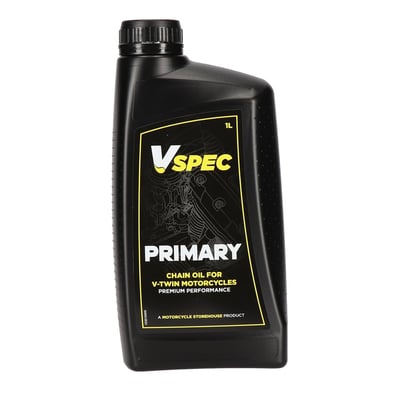 1 liter bottle. Primary chain case lubricant. 
High quality lubrication, specially developed for use in stock and aftermarket H-D V-Twin models. 
Our oil engineers used quality base oils blended with the right additives to achieve the lubrication characteristics that can be trusted to give the ultimate protection for your bike in all circumstances. 
Proudly engineered and manufactured in The Netherlands. 