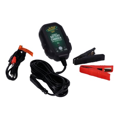 EU wall plug. 12V 0.8A. For up to 10Ah batteries. Selectable Lithium or flooded, sealed, maintenance free, AGM and lead acid batteries. Microprocessor controlled, 110-240V compatible. Adapts to battery needs and offers fully automatic 4-stage charging program, initialization / bulk charge / absorption mode / float mode, as required. A red LED indicates a 'dead' battery or something else when the battery is unable to take the charge. A green LED blinks during the charging process, until the battery is at least 80% charged. A constant lighting green LED indicates the battery is ready for use. CE approved. Dimensions 8.3cm x 5cm x 3.5cm.