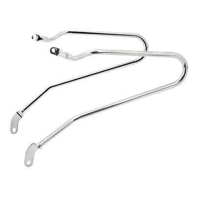 These are called AC Pannier rails, luggage rails or saddlebag supports and used when installing saddlebags. Manufactured from 16mm diameter grade 304 stainless steel tubing with a 1.25mm wall thickness. Welds are smooth for a detailed professional finish.