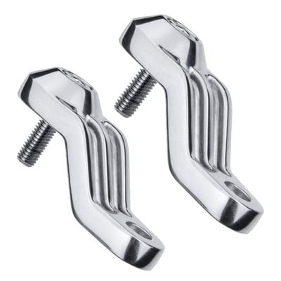 Designed to mount flush on the top eyelets of the rear shocks. At the other end of the bracket there is a hole which will take the bolt from your turn signal. Brackets are compatible with all 8mm or 10mm threads.