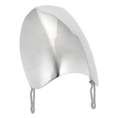 Quicksilver polished finish. Drawn from 5052 aluminum sheet material. Motone created the Airblade originally for the Triumph Bonneville T100 but the awsome windsplitter looks rub-off on anything its mounted to. All custom applications are yet to be discovered!