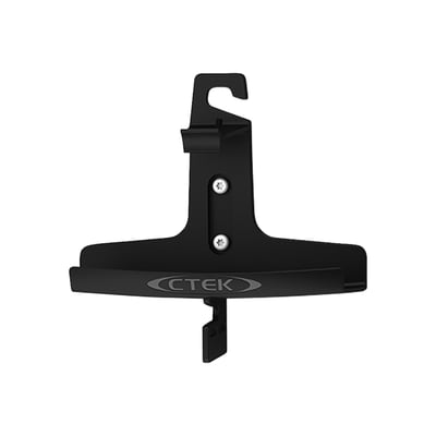 CT5 charger wall mount. Allows you to store the CT5 charger and also stores the clamp-on charge cables, when not in use. Fits CT5 chargers (906043 and 906044). The open frame design allows easy access to charger functions.