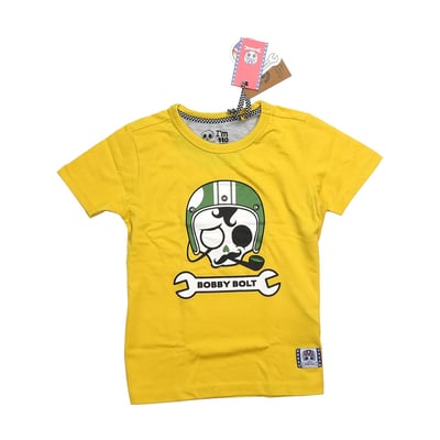 Bobby Bolt, born to be bold! Adventurous, streetwise, rebel, brave, naughty. For the next generation bikers we have the Sir Bobby t-shirt made from soft 100% organic cotton jersey fabric for ultimate daily comfort. Be bold be brave!