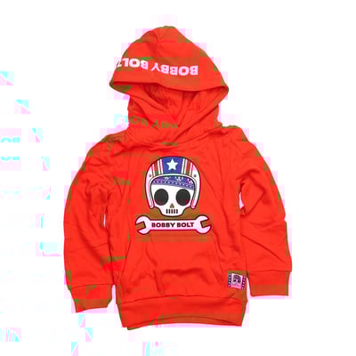 Bobby Bolt, born to be bold! Adventurous, streetwise, rebel, brave, naughty. For the coolest little humans we have the USA hoodie made from soft 100% organic french terry cotton fabric for ultimate daily comfort. Be bold be brave!