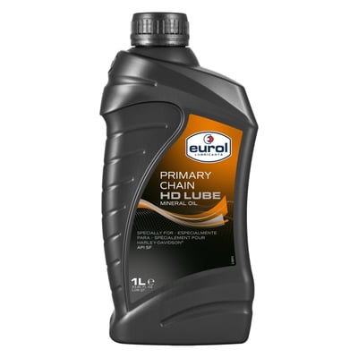 1 liter bottle. Lubricant for the primary chain of all Big Twin models where the primary is not equipped with an automatic oiler.