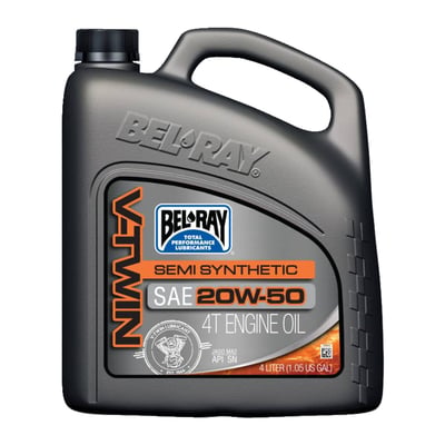 4 liter can. Semi-synthetic motor oil.