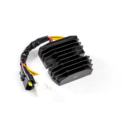 Hot Shot Suzuki rectifier-regulator: Designed with Mosfet Technology; a cooler running rectifier-regulator.
