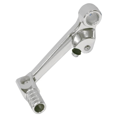 Forged from super tough aircraft grade 6061 T6 aluminum alloy. Folding tip reduces crash damage. OE fitment with aggressively knurled tip for slip free shifting.