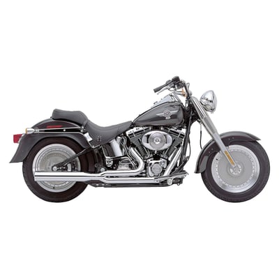 Chrome. The Power Pro will outperform any exhaust system in its class. Take the proven 2-1 exhaust system, then add extensive Dyno testing and development. The outcome is that the Power Pro gives significant horsepower gain over stock and most other aftermarket exhaust systems. The overall performance gain gives great rideability with a deep and throaty sound. This exhaust is finished with a billet tip and equipped with 222° heat shields over its full length and a special collector heat shield that covers the 2-1 section. This means a brightly chrome exhaust without fear for blueing or other discolorations as found in un-shielded systems.