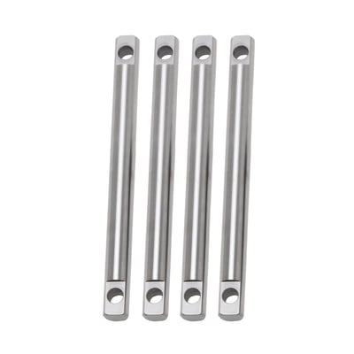 Upgraded replacement for the OEM rocker shafts. With a 66% strength increase when compared to the OEM shafts for better reliability, especially in high lift/stress applications like exist with high-lift cams. Bearing quality steel and precision centerless ground. 
OEM replacement reference 17300053 (front exh, rear int), 17300055 (front int, rear exh) and 17300059B (set). 

Note: S&S advices to install these rocker arm shafts in combination with MCS 588917 rocker arm tower stud & nut kit.