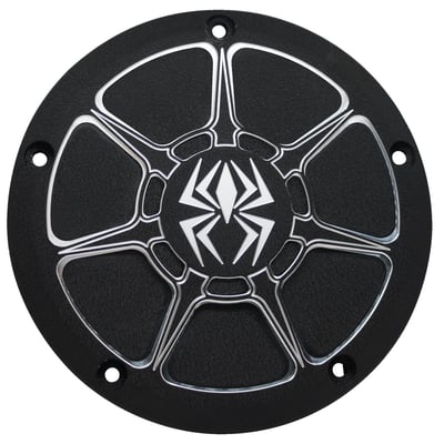 Contrast machined finish with the Rekluse Spider logo. The perfect addition to your Rekluse TorqDrive or RadiusX clutch kit. Can be used on stock H-D models since it is designed as a direct bolt-on replacement of the OEM derby cover.