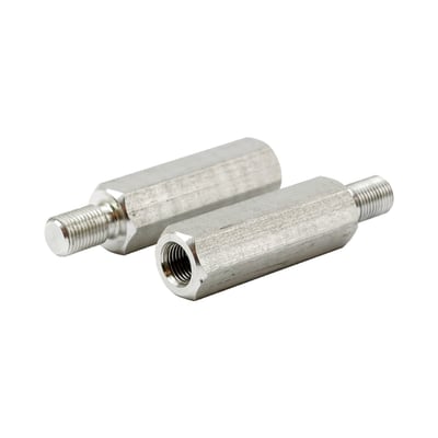 Spring spacers, used with extended inverted fork tubes to correct pre-spring pressure to OEM pressure.