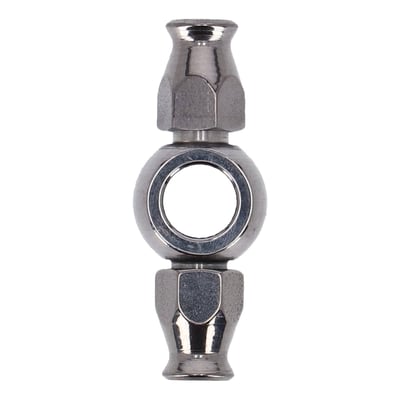 Used in combination with Goodridge Build-A-Line brake lines. These fittings are installed on one or both ends of the brake line. 
Note: Use with longer 920795 stainless banjo bolt
- Stainless Steel. 
- 3/8" (10mm)