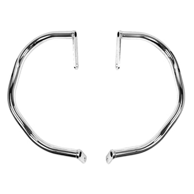 High quality steel crash bars / engine guards. Manufactured of 1-1/4" (32mm) cold-band steel tubing (Certified EN 10305-3 CR1 E195 S5) with 2mm wall thickness. Complete with installation hardware. 

Note: For protection in tip-over events only. Not designed to offer safety in high speed crashes.