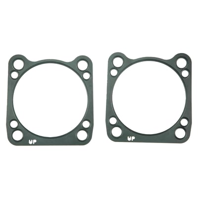 Front & rear cylinder set. Gasket GEN2 Embossed. .020" RCS (Rubber Coated Steel), an embossed steel core with a .001" thick coating of heat resistant nitrile rubber on both sides. OEM replacement reference 16500332