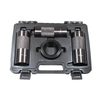 Used to install fork seals and fork caps without damage to the seal lip. This tool can be used for 35mm, 39mm and 41mm fork tubes. Includes a special 39mm POM cap.