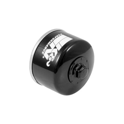 K&N premium oil filters for powersports vehicles utilize an innovative, highly efficient synthetic-blend filtration media designed to be compatible with synthetic, petroleum-based, and blended oils, including the high concentrations of synthetic racing oils. The heavy-duty canister is engineered to be exceptionally durable, and a 17mm welded hex nut can be used for quick and easy filter removal. Engineered to support exceptionally high flow rates while providing outstanding protection from harmful engine contaminants, each filter is specifically designed to withstand the service intervals recommended by vehicle manufacturers