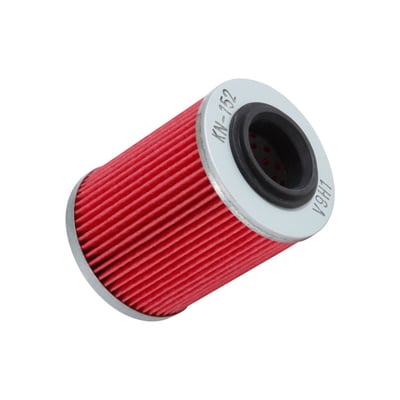 K&N Powersports oil filters trap harmful contaminants while the filter's construction allows for high oil flow rates. High performance design for outstanding filtration and high-efficiency media with uniform pleats. Ideal for high-end synthetic motor oil