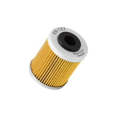 K&N Powersports oil filters trap harmful contaminants while the filter's construction allows for high oil flow rates. High performance design for outstanding filtration and high-efficiency media with uniform pleats. Ideal for high-end synthetic motor oil