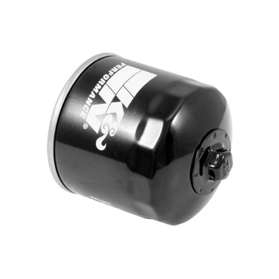K&N premium oil filters for powersports vehicles utilize an innovative, highly efficient synthetic-blend filtration media designed to be compatible with synthetic, petroleum-based, and blended oils, including the high concentrations of synthetic racing oils. The heavy-duty canister is engineered to be exceptionally durable, and a 17mm welded hex nut can be used for quick and easy filter removal. Engineered to support exceptionally high flow rates while providing outstanding protection from harmful engine contaminants, each filter is specifically designed to withstand the service intervals recommended by vehicle manufacturers