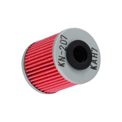K&N Powersports oil filters trap harmful contaminants while the filter's construction allows for high oil flow rates. High performance design for outstanding filtration and high-efficiency media with uniform pleats. Ideal for high-end synthetic motor oil