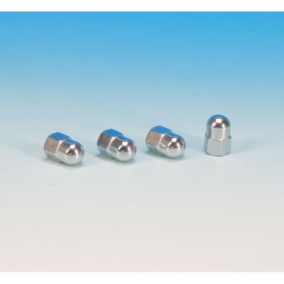 Chrome. 5/16-18 threaded. Mounts exhaust to cylinder head. 
Note: See 926199 for optional exhaust stud set.