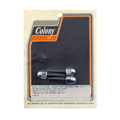 Kit includes studs with chrome plated acorn nuts.