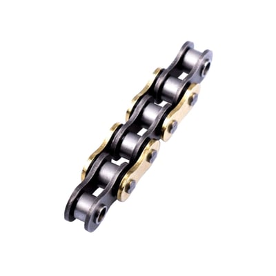 "Enhanced quality AFAM chain with Xs Ring. This is a universal chain. Excellent value for money, gold colored, increased tensilestrength, improved fatigue properties and offers a number of advantages for off-road use. "