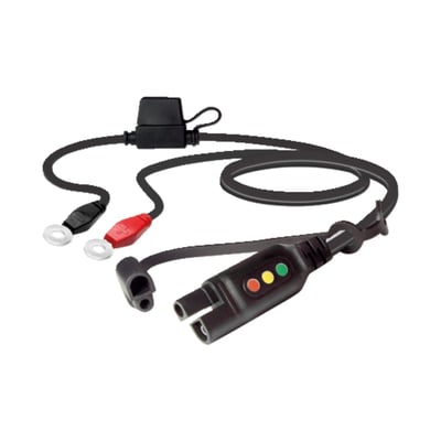 For wet lead-acid / AGM batteries (excl. lithium batteries). Max 4.0A. With 6mm eyelets. With green/amber/red LED charge indicators