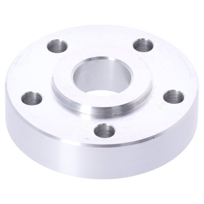 Special aluminum spacers for pulley mounting holes. 
- 1" thick (25.40mm)
- 7/16" mounting hole diameter
- 56mm center