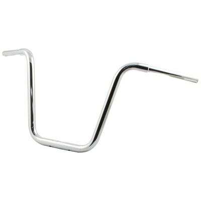 Chrome; bar requires 1.25" diameter risers; Dimensions: 95cm wide x 40cm high x 19.5cm pullback x 31cm center width; This comes with approval
Note: Check your local MCS dealer or the MCS sales department for exact type of approval and validity on bike model and years on the test report.