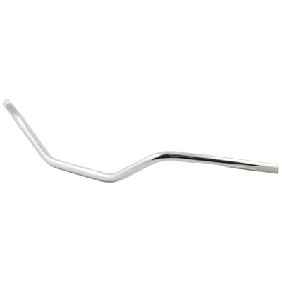 Chrome; Steel; With approval; Dimpled; Approx. dimensions: 99cm wide x 12.5cm high x 22cm pullback x 23cm center width
Note: Check your local MCS dealer or the MCS sales department for exact type of approval and validity on bike model and years on the test report.