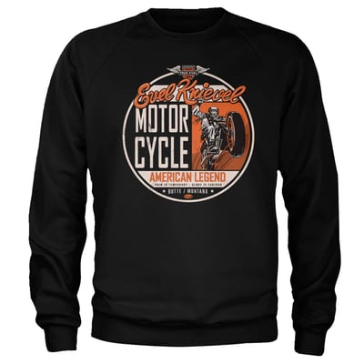 Evel Knievel! Who doesn't know him or heard about him. This is man is a legend! He was best known for his long-distance motorcycle jumps: his 50-meter jump over Caesar's Fountain in Las Vegas on December 31, 1967, made him famous, though his fall caused a month-long coma. But now you can wear T-shirts, sweatshirts and hoodies with a print of the great legend. Made of 100% cotton and with a normal fit. Or choose one of the trucker caps and of course you can have your morning coffee wit Evel Knievel if you want. And last but not least you can put the Evil Knievel stickers almost everywhere. The choice is up to you! 