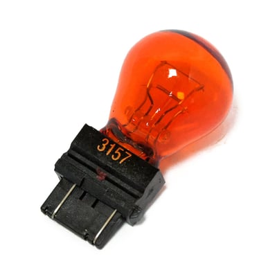 - 12V 32/4CP (candle power)
- With #3157 (dual filament) base. 