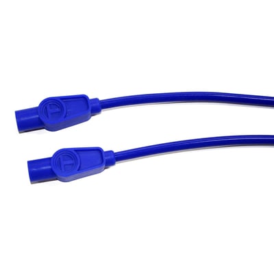 Includes 24" long wires with pre-attached 180º (straight) plug boots (with double interlocking connectors) and two 180° (straight) coil boots and connectors. Cut to length required. Spiro-Pro core. Compatible with both electronic and points style ignitions. The special spiral wound ferromagnetic core provides resistance, 350 Ohms/ft., for electronic ignition systems and increases output. The Spiro Pro core provides over 10 times the power output when compared to a carbon core. 

Note: Some electronic ignition manufacturers do not recommend using spiral wound core cables. Check the instruction manual of your electronic ignition module for more information. When in doubt it is advised to use suppression core cables for electronic ignition set-ups. 
Note: If required, 90° (MCS 941256) and 180° straight (MCS 941257) coil boots & terminal connectors are separately available to use these spark plug wires on 99-17 (Twin Cam) style coils.