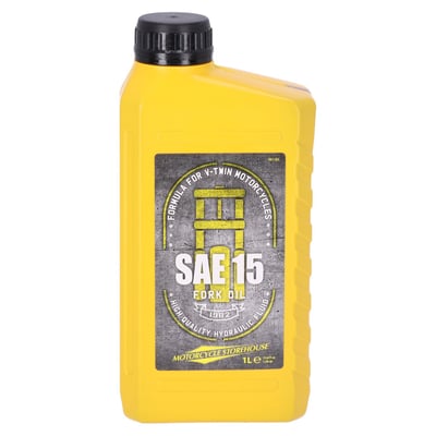 This is the standard H-D 'type E' equivalent with a viscosity 15 weight. A high quality replacement. Features anti-foam & scuffing dopes to minimize friction and wear.
High quality fork oil, specially developed for use in stock and aftermarket H-D V-Twin models.
Our oil engineers used quality base oils blended with the right additives to achieve the lubrication and damping characteristics that can be trusted to give the ultimate protection for your bike in all circumstances.
Proudly engineered and manufactured in The Netherlands.
Note: For more 'damping effect' the thicker SAE 20 weight, which is equivalent thickness of the 'Screamin' Eagle' fork oil, is advised. SAE 20W is available as 904512.